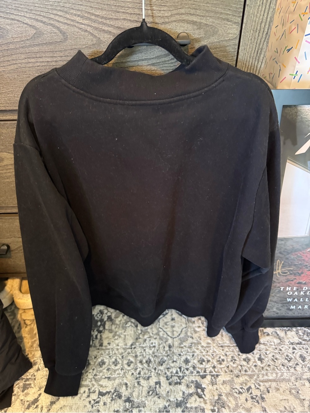 Parke Black Women's Pullover Sweatshirt - Picture 3 of 3